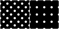 Polka Dot Pattern -white black