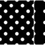 Polka Dot Pattern -white black