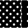 Polka Dot Pattern -white black