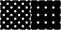 Polka Dot Pattern -white black