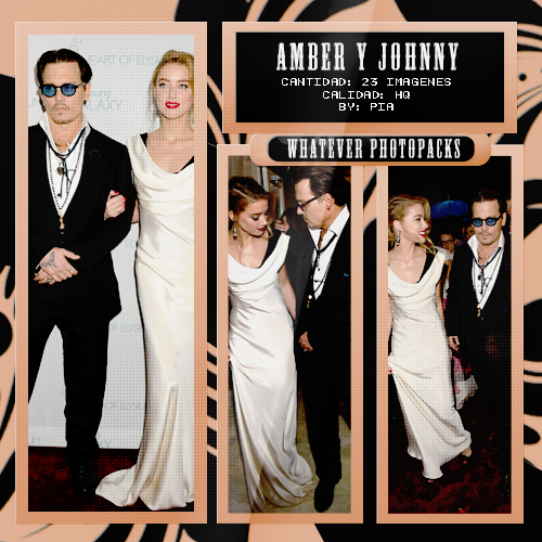 Photopack 0540 - Amber Heard y Johnny Depp