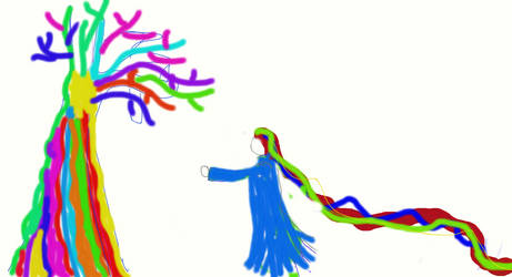 The princess and the rainbow tree