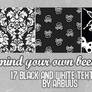 black and white textures