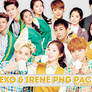 exo and irene (red velvet) png pack [ivy club]