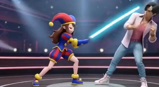 Pomni Vs. Jinu by GrandPlay on DeviantArt