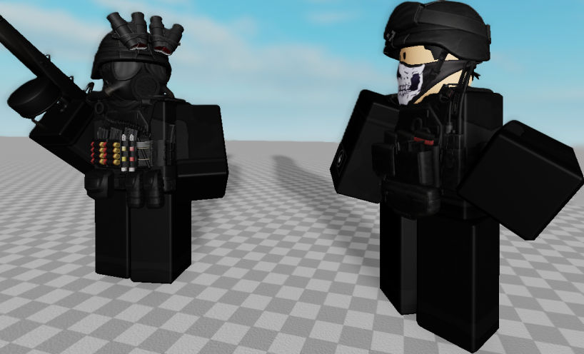 Corporate paramilitary fellas chatting by ChaoticClumsi on DeviantArt