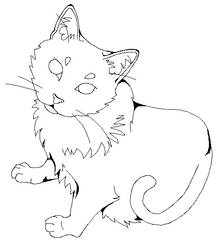 Lineart Cat - See you by MauGraphorse