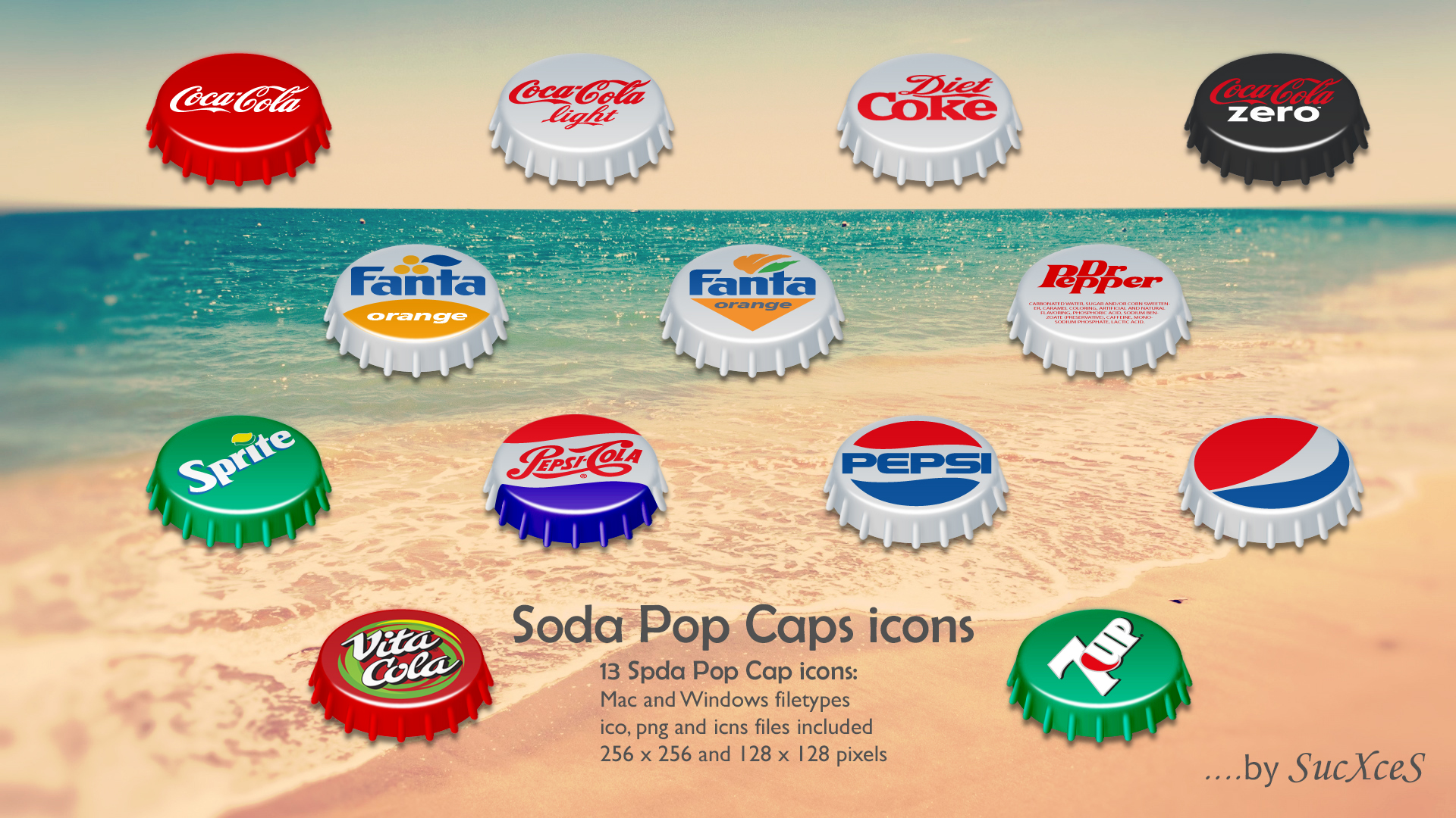 Soda Pop Caps Icons by SucXceS