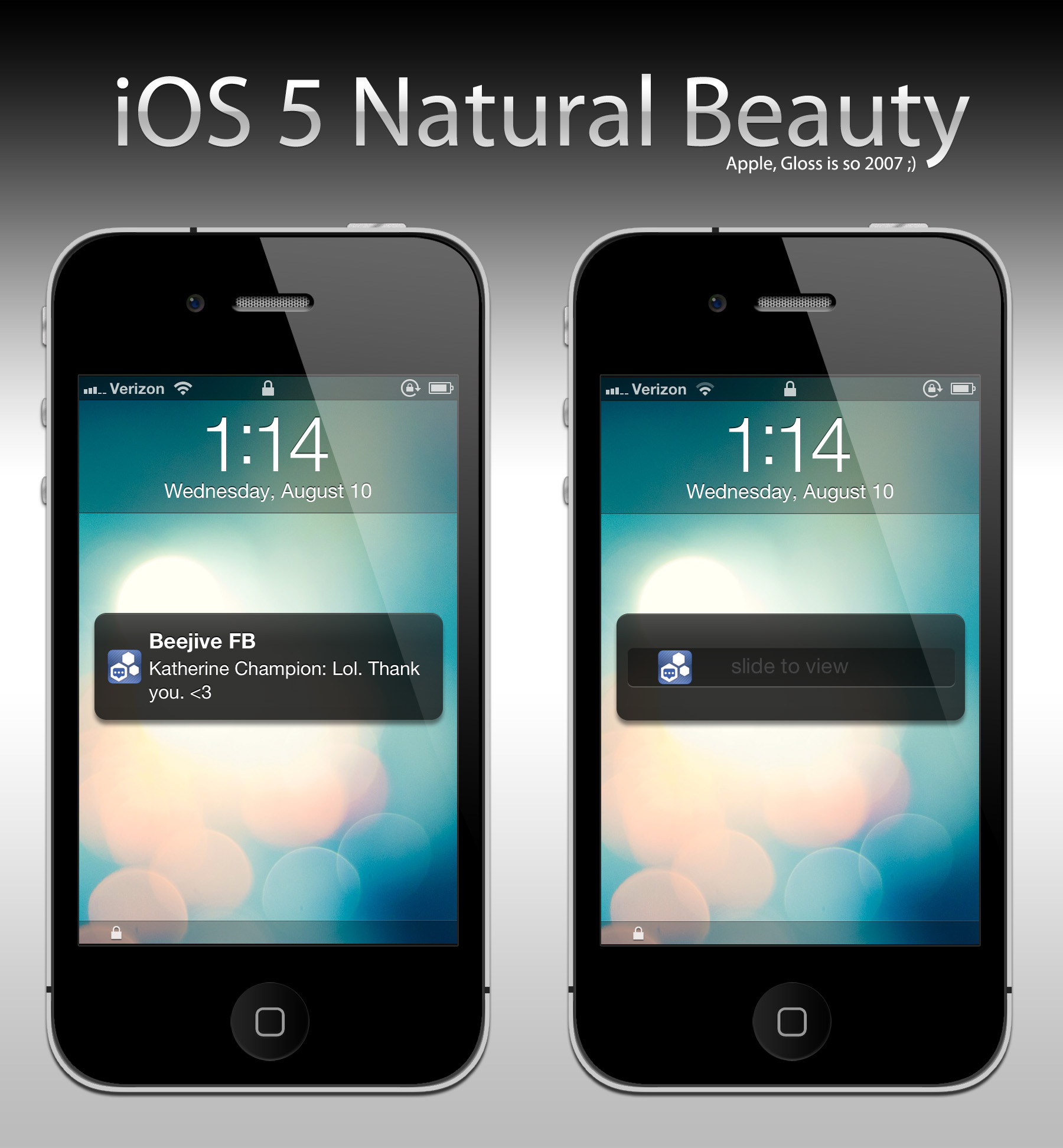 iOS 5 Natural Beauty