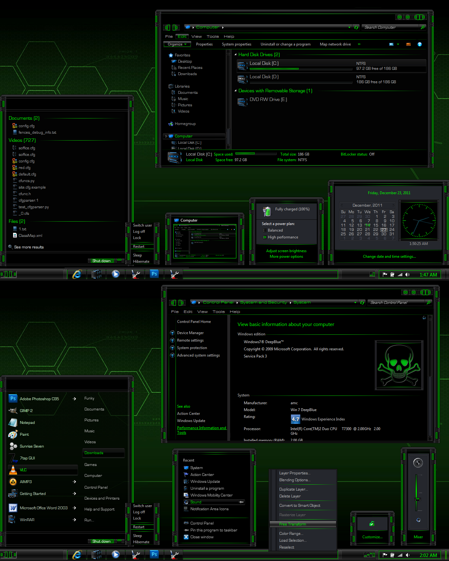 LightSabre-Green Theme