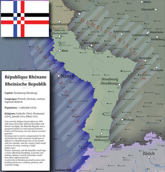 Proposed Rhenan Republic (of Alsace-Lorraine)