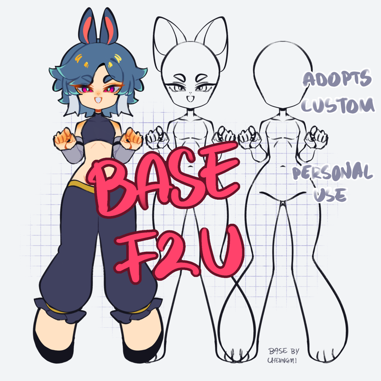 Base chibi F2U by y0y0ba on DeviantArt