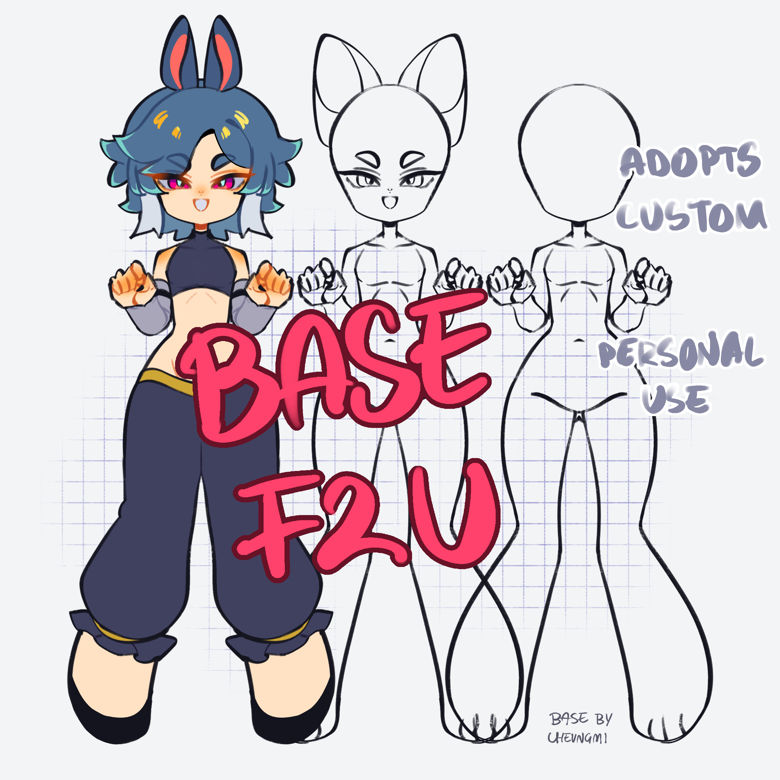 Base chibi F2U by y0y0ba on DeviantArt