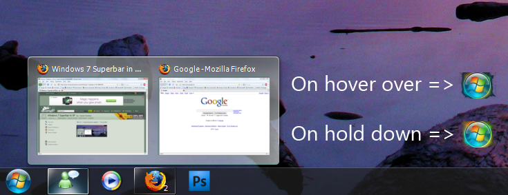 Windows 7 Superbar for XP by haran-hockey