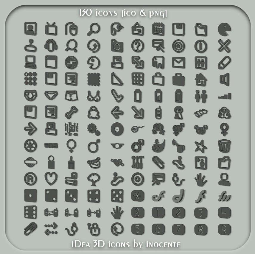 iDea 3D icons