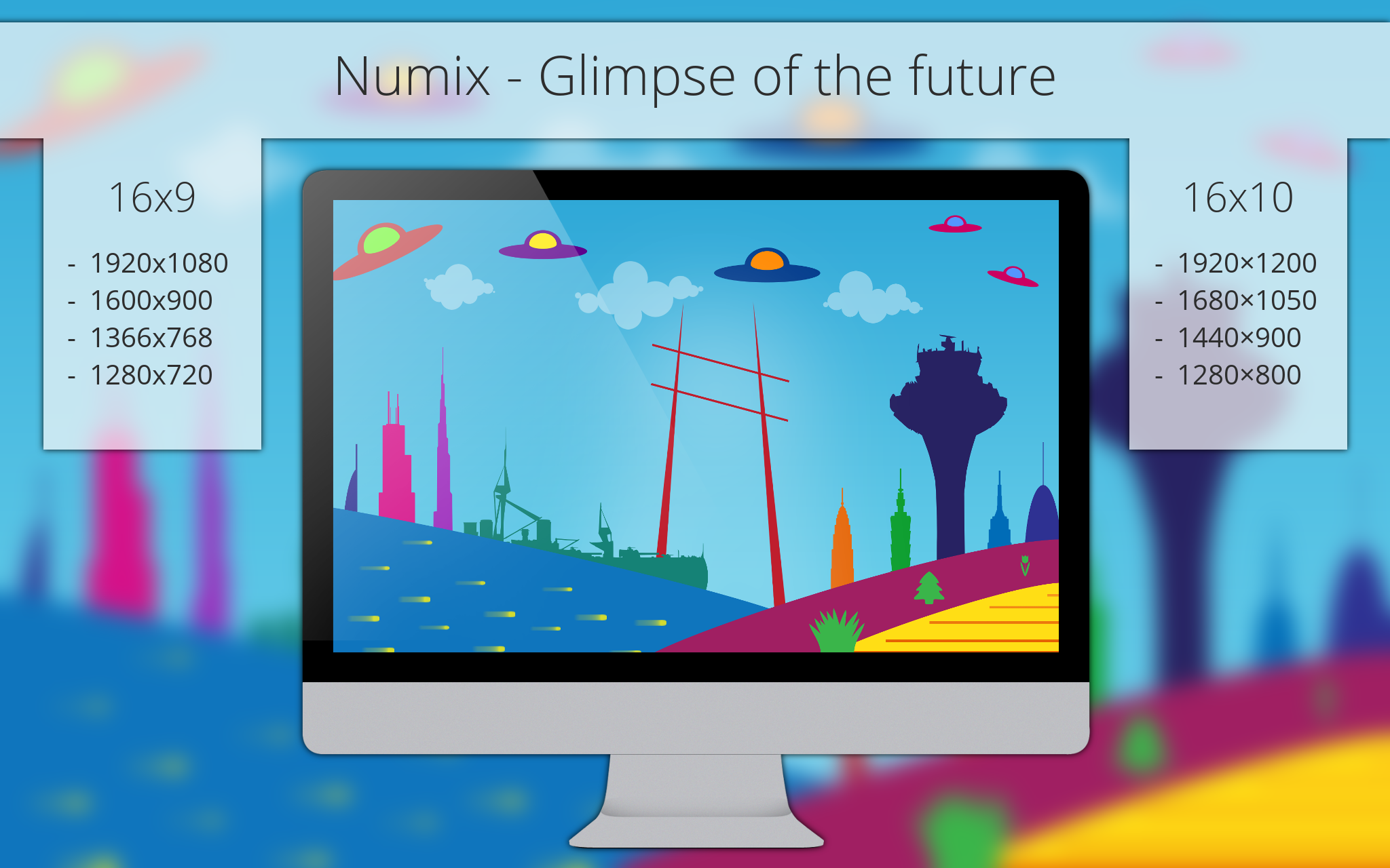 Numix - Glimpse of the Future - Wallpaper