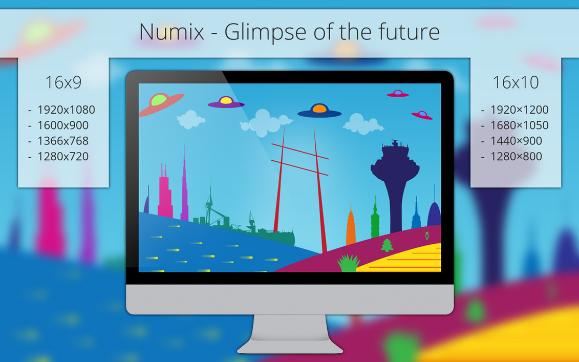 Numix - Glimpse of the Future - Wallpaper by me4oslav