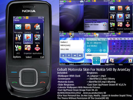 Cobalt Motorola Skin For Nokia