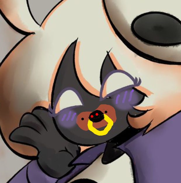 Pixels with a pacifier (blushing alt.) (Edit) by TsuTamara on DeviantArt