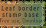 Stamp leaf border base