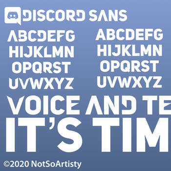 Discord Sans Beta Version [FINAL IS OUT]