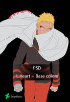 boruto 065 Naruto - PSD Lineart + Base colors