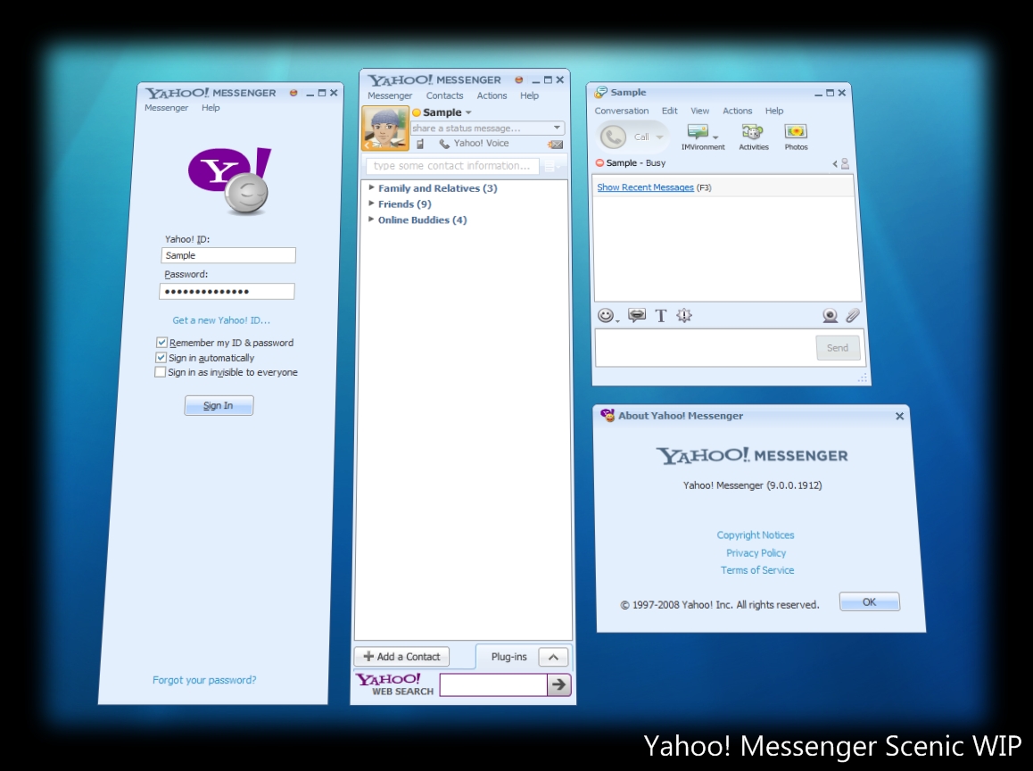 Yahoo Messenger Scenic WIP