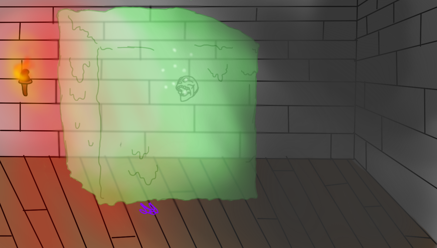 Gelatinous Cube by DoodlyDiddly on DeviantArt