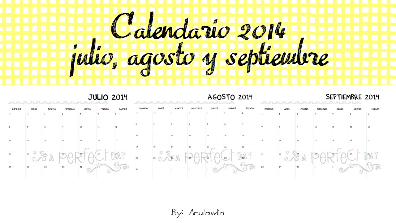 Calendar 2014