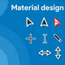 Material Design Cursors Dark