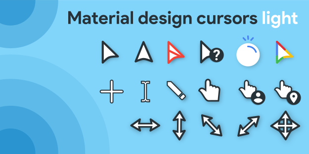 Windows Material Design Cursor V2 Dark Hdpi by jepriCreations on