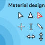 Material Design Cursors Light