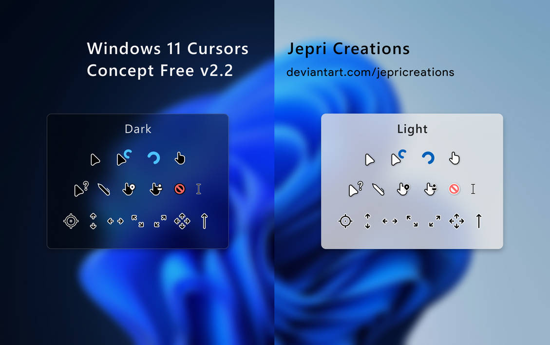 Windows 11 Fluent Cursors (Tailed Light) by Arteffect10520 on DeviantArt