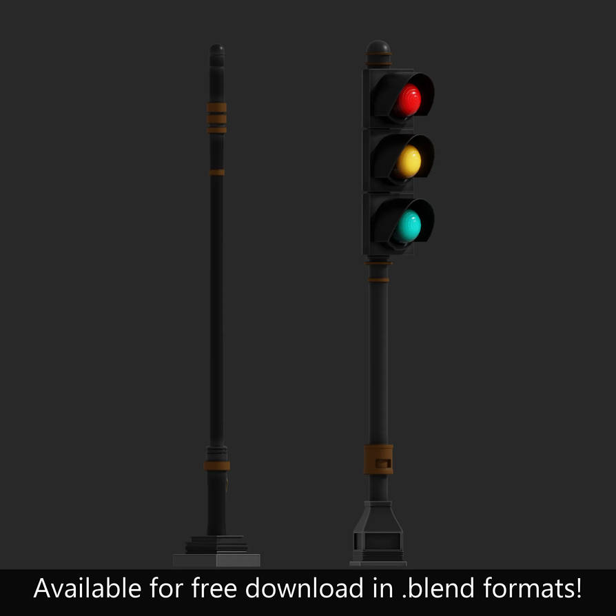 .blend Model Traffic Light by xstarrylightx on DeviantArt
