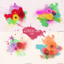 Watercolor Flowers Texture Pack