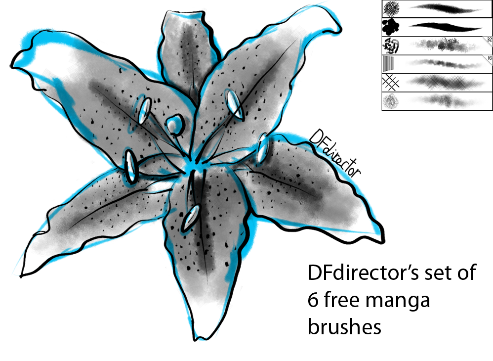 DF Manga brushes Ver 1 Free (For CS5 and above)