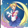 -- Commission: Sailor Moon coloring process --