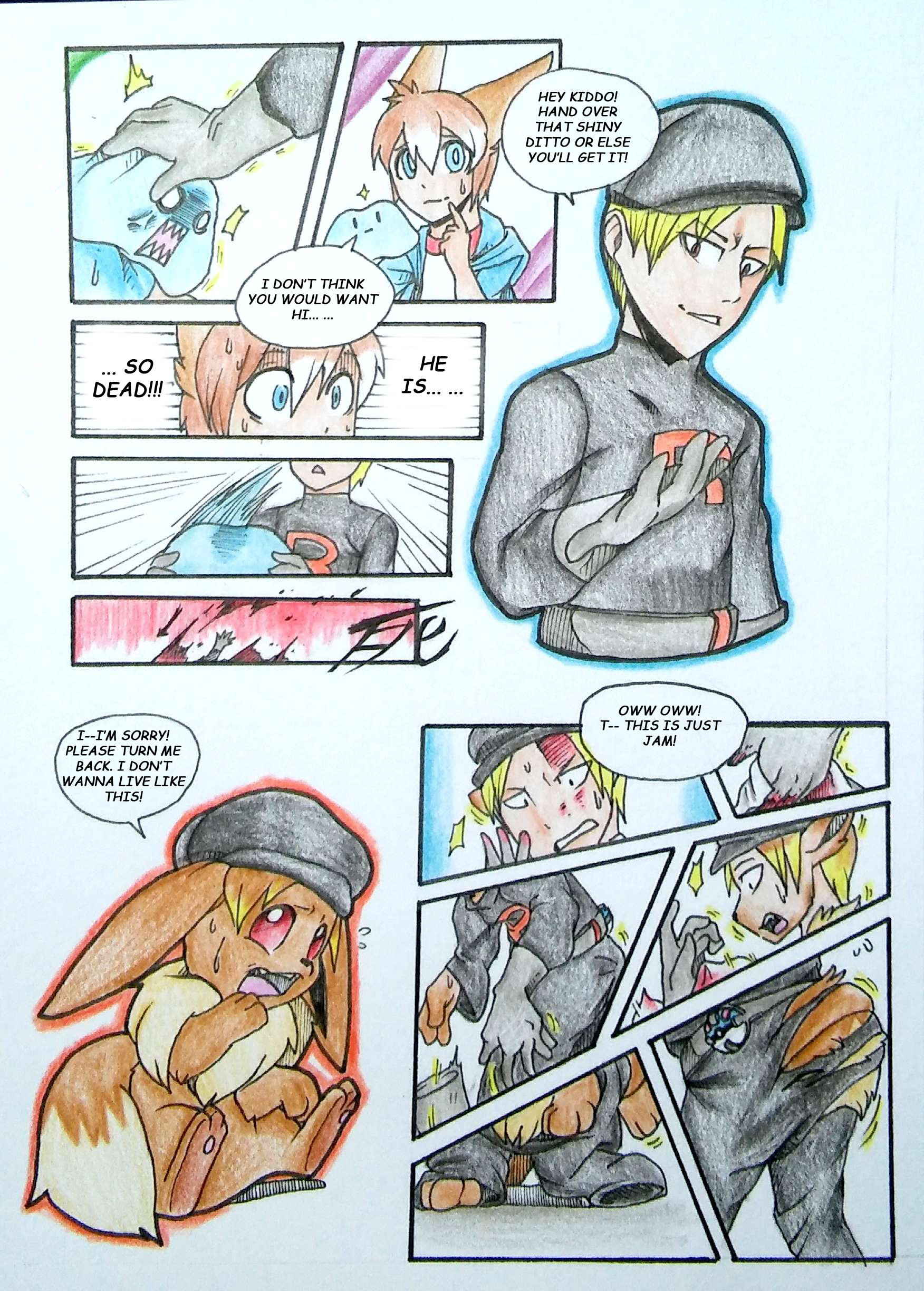 Rocket Grunt's Eevee TF by YaoiNek0 on DeviantArt