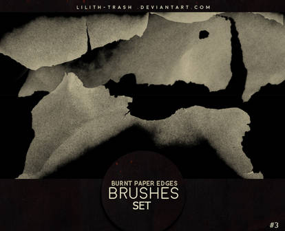 Burnt Paper Edges Brushes 3