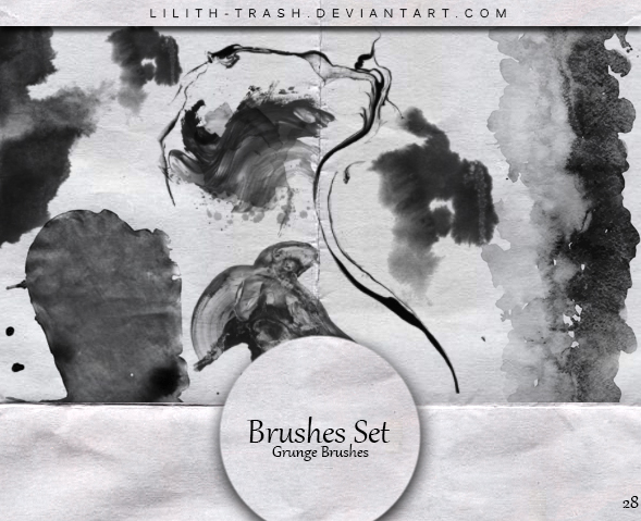 Grunge Brushes #28 by LilithDemoness on DeviantArt