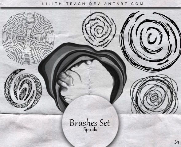 Spirals Brushes 34 by LilithDemoness on DeviantArt