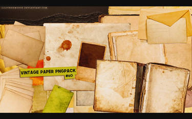 Vintage Paper Pngpack #60