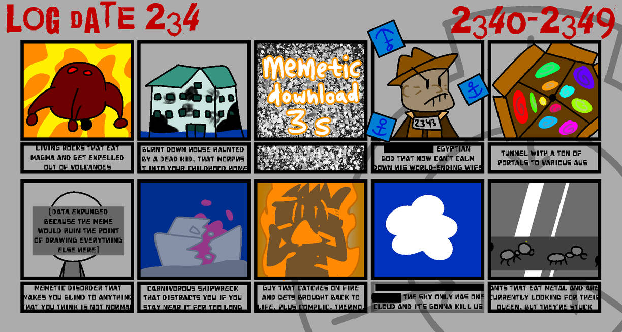Drawing Every Single Scp Drawing 234 By Calculovo On Deviantart