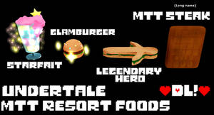 Undertale MTT resort foods ~DL!~