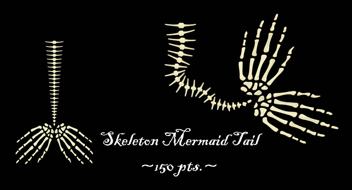 Skeleton Mermaid Tail by That-Alex on DeviantArt