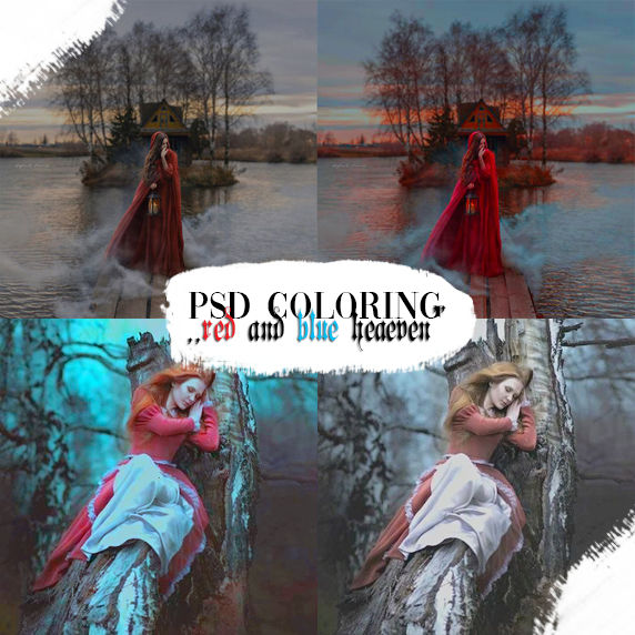 Psd Coloring #1 (red and blue) by MIvanova3 on DeviantArt