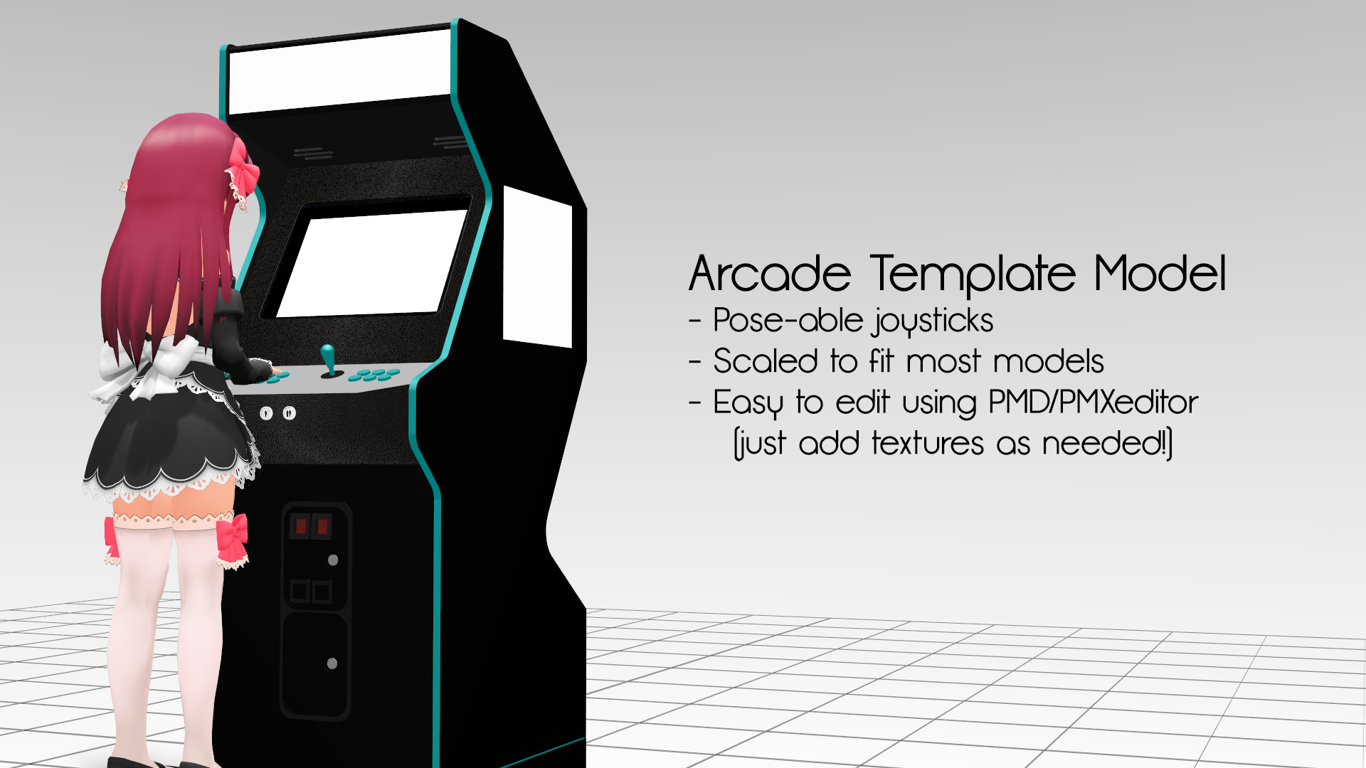 [MMD] Arcade Template DL