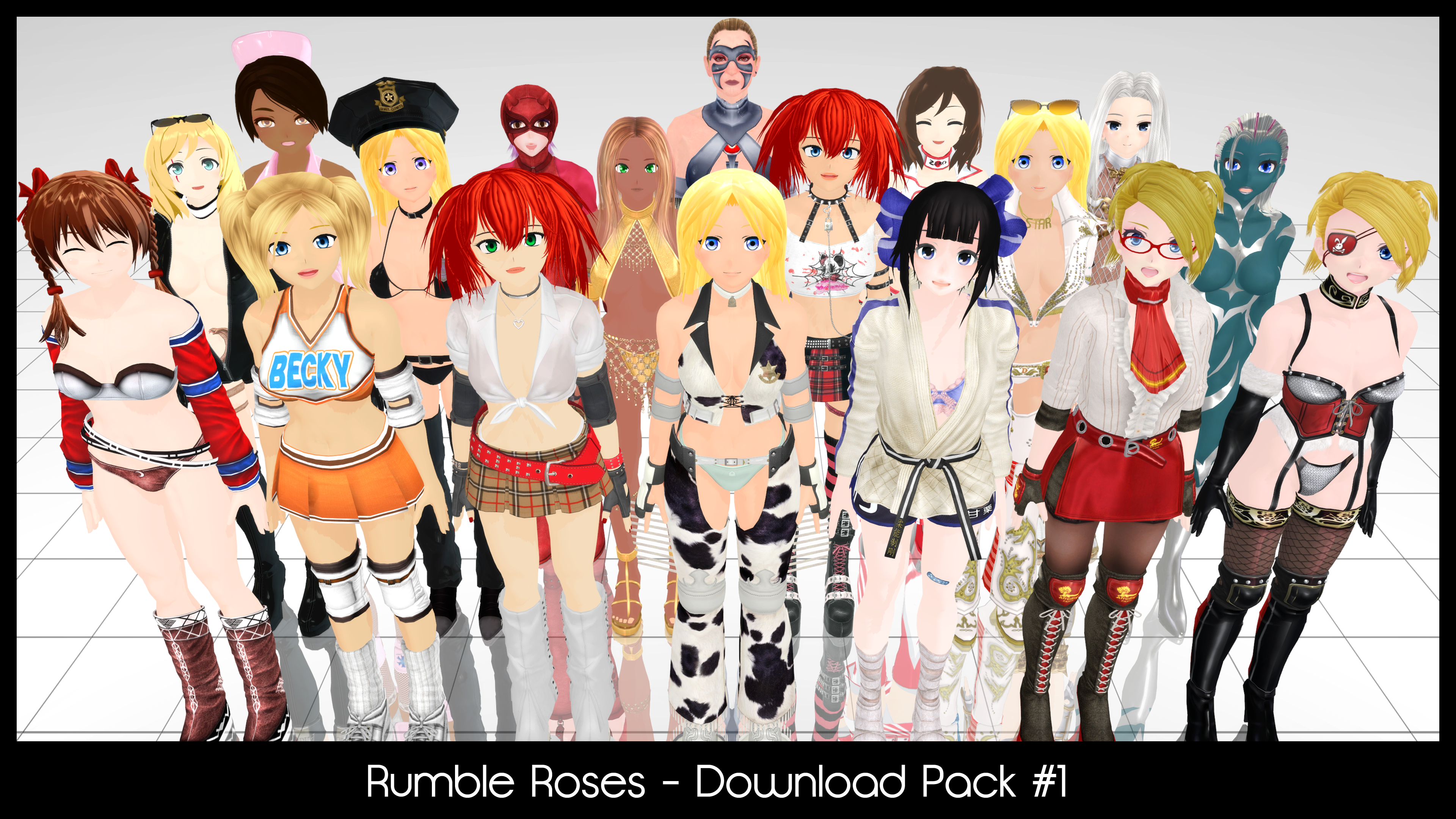 Mmd Rumble Roses Pack 1 Dl By Mrwhitefolks On Deviantart