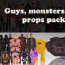 [MMD] Guys, Monsters and Props - DL