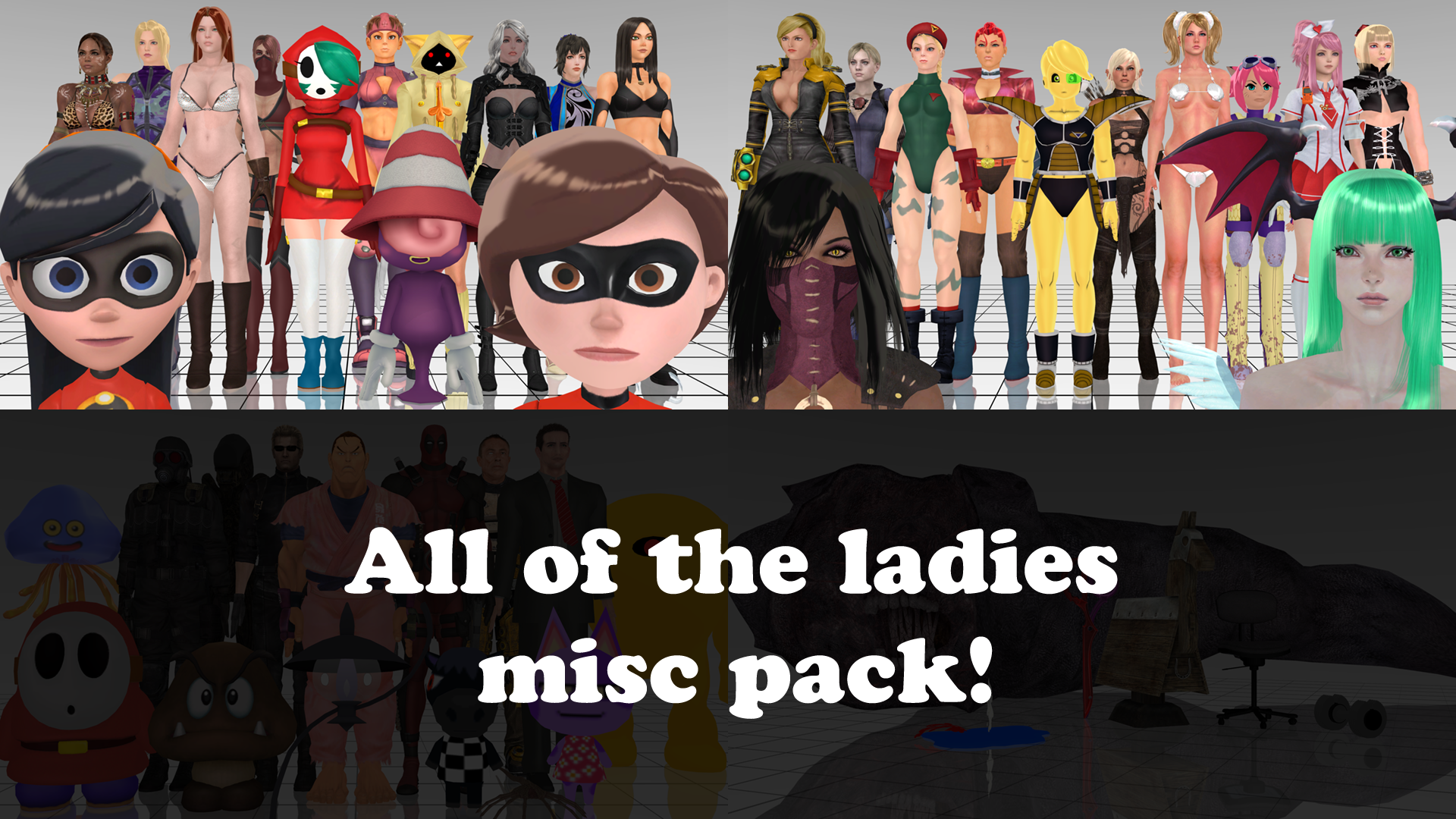 [MMD] Ladies Miscellaneous Pack - DL by MrWhitefolks on DeviantArt